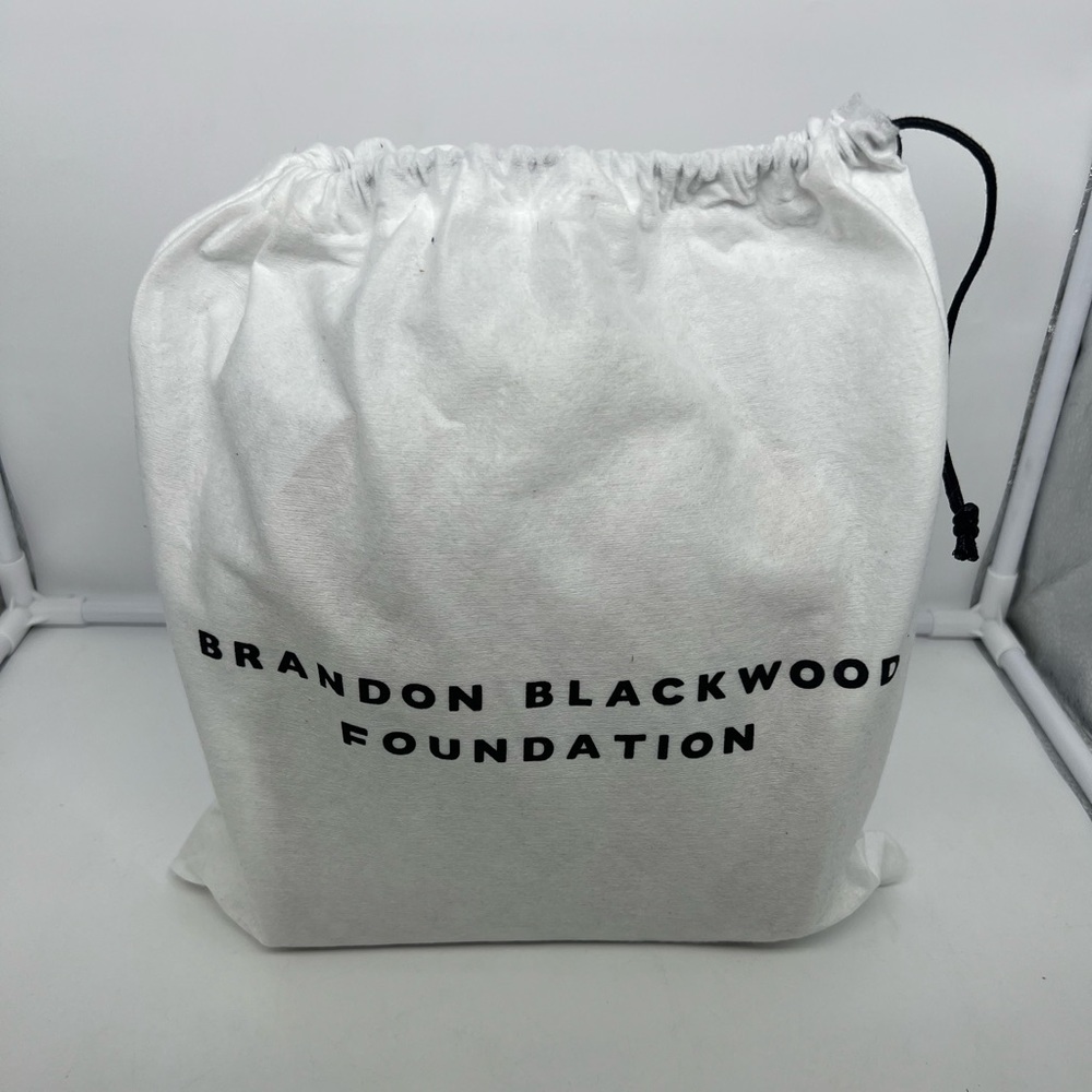 NWT BRANDON BLACKWOOD ESR White Apple Leather End Systemic Racism Mini Tote